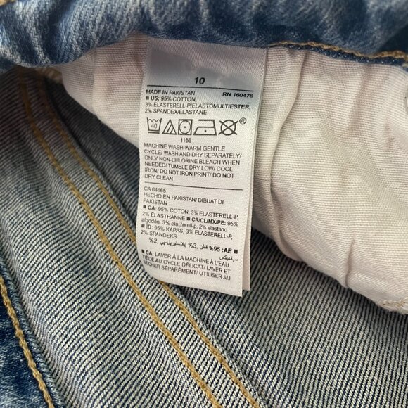 Women's Size 10 Old Navy High Waisted Jean Mini Skirt - Picture 3 of 7